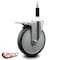 Service Caster 6'' Thermoplastic Rubber Swivel 7/8'' Expanding Stem Caster Total Lock Brake SCC-EXTTL20S614-TPRB-78 - alternate 4